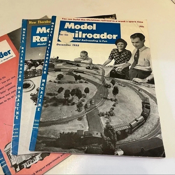 1954, 1955, 1956 Model Railroader Magazines Lot of 4 - Picture 3 of 12